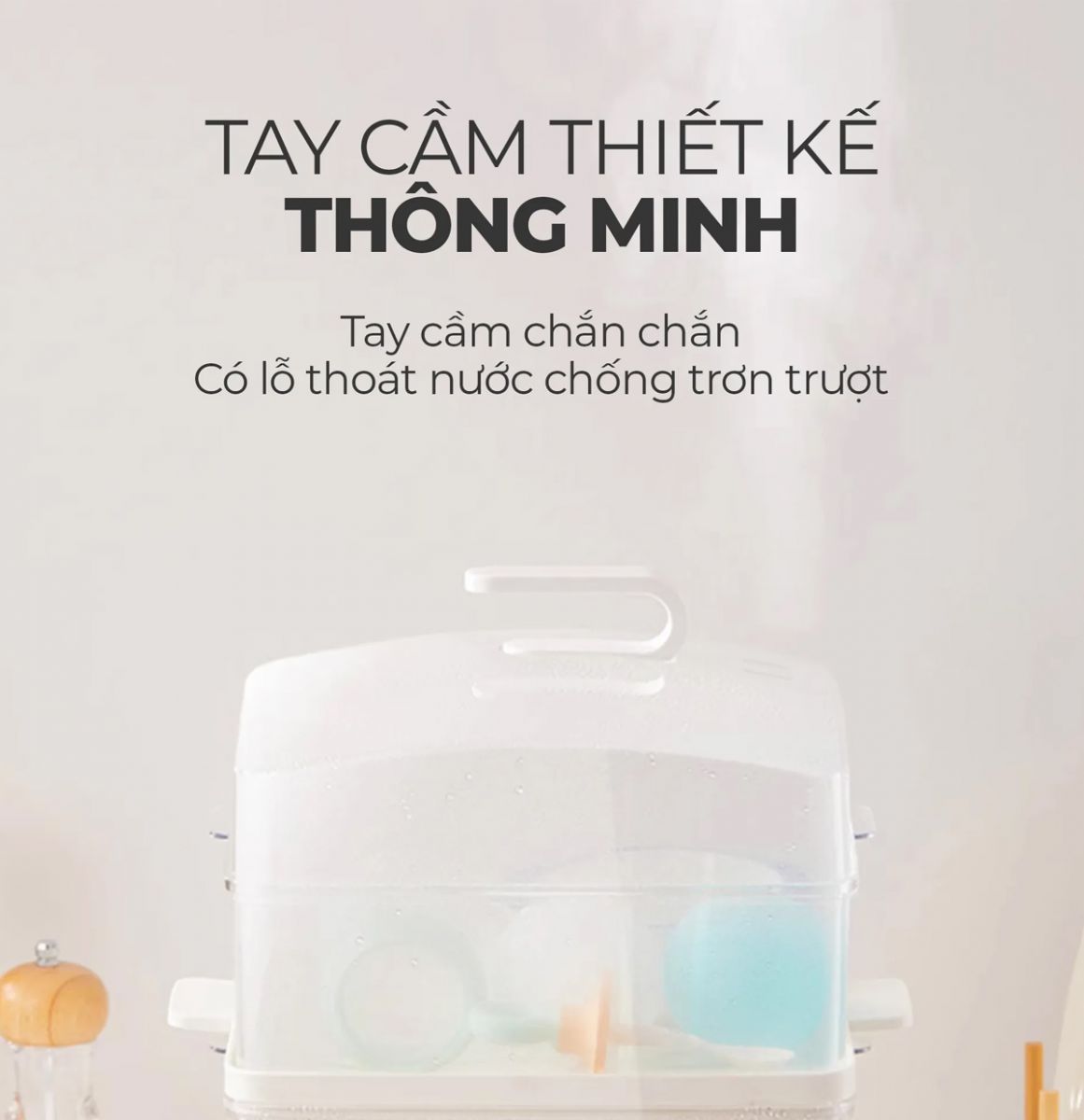 AC-280 có tay cầm chống trơn trượt