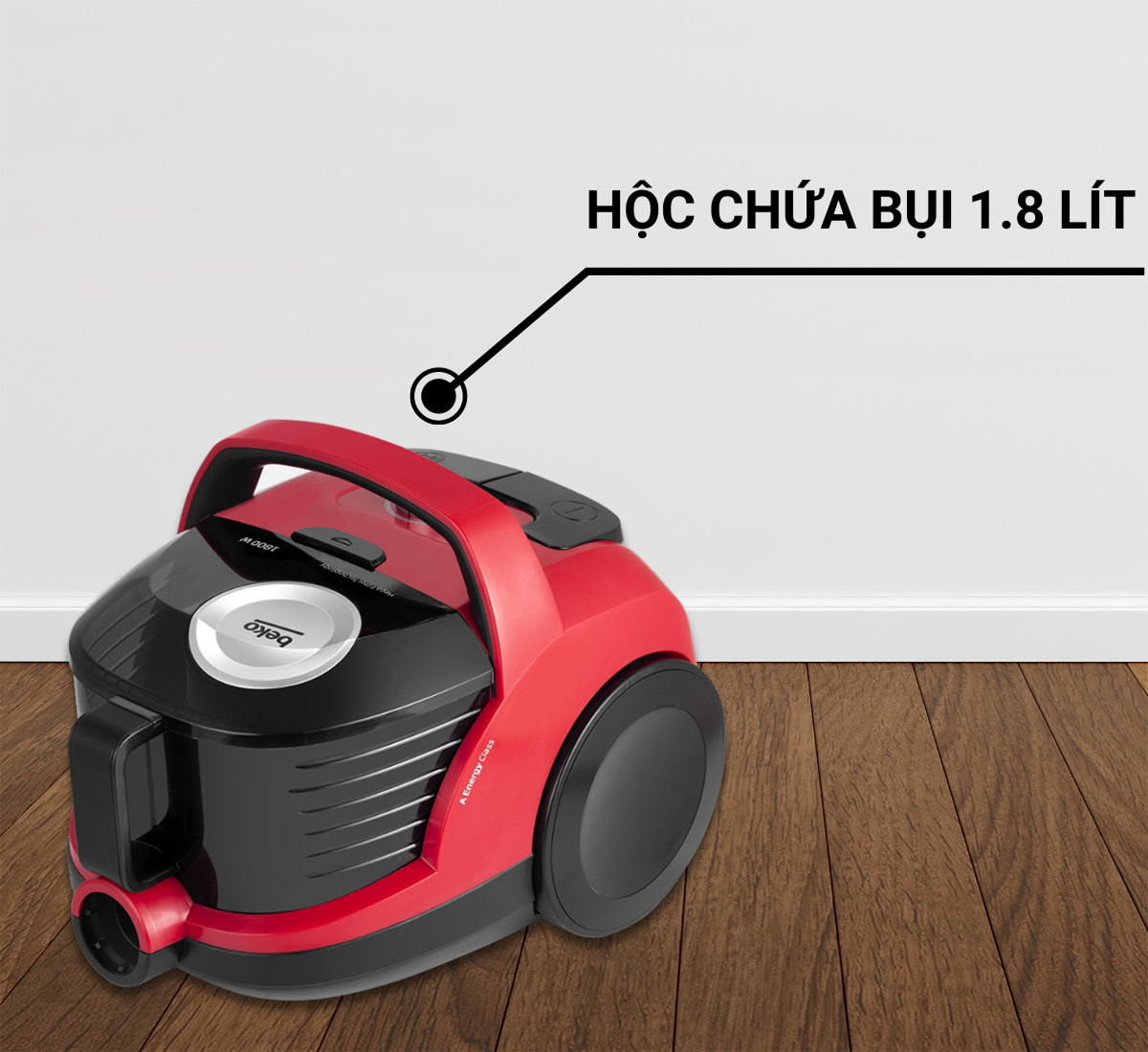 Beko VCO 32818 WR hộc chứa bụi 1.8 Lít