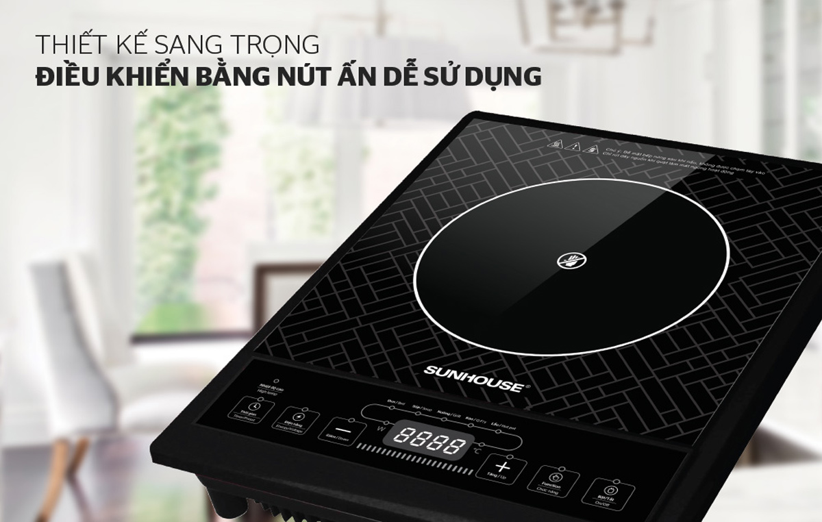 Bếp hồng ngoại cơ đơn Sunhouse SHD6011 2000W