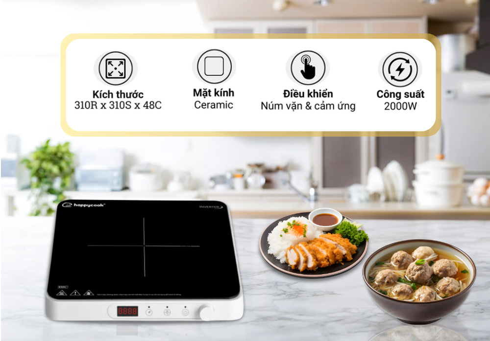 Bếp từ đơn Happy Cook HSI-200KS 2000W