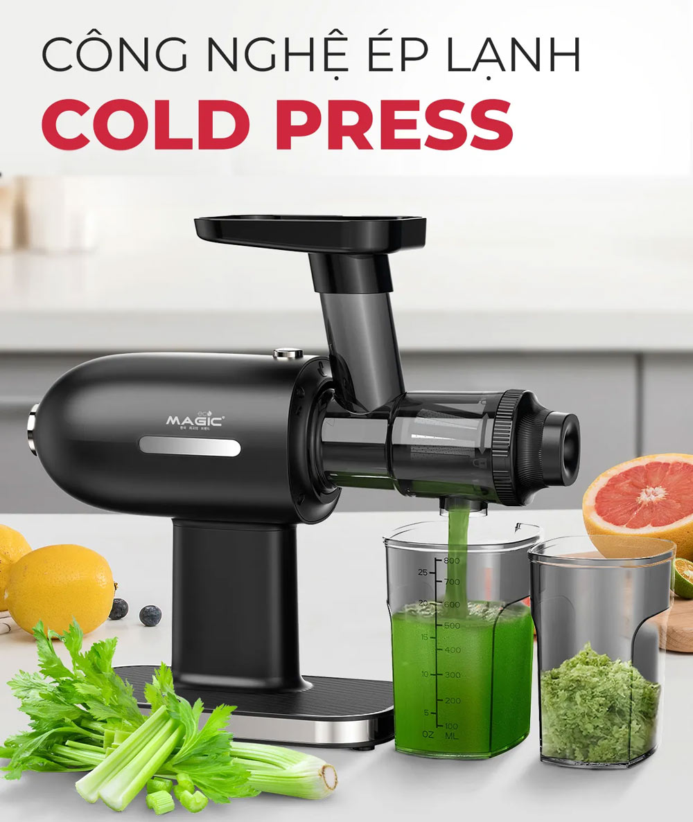 Công nghệ ép lạnh Cold Press Magic Eco AC-136