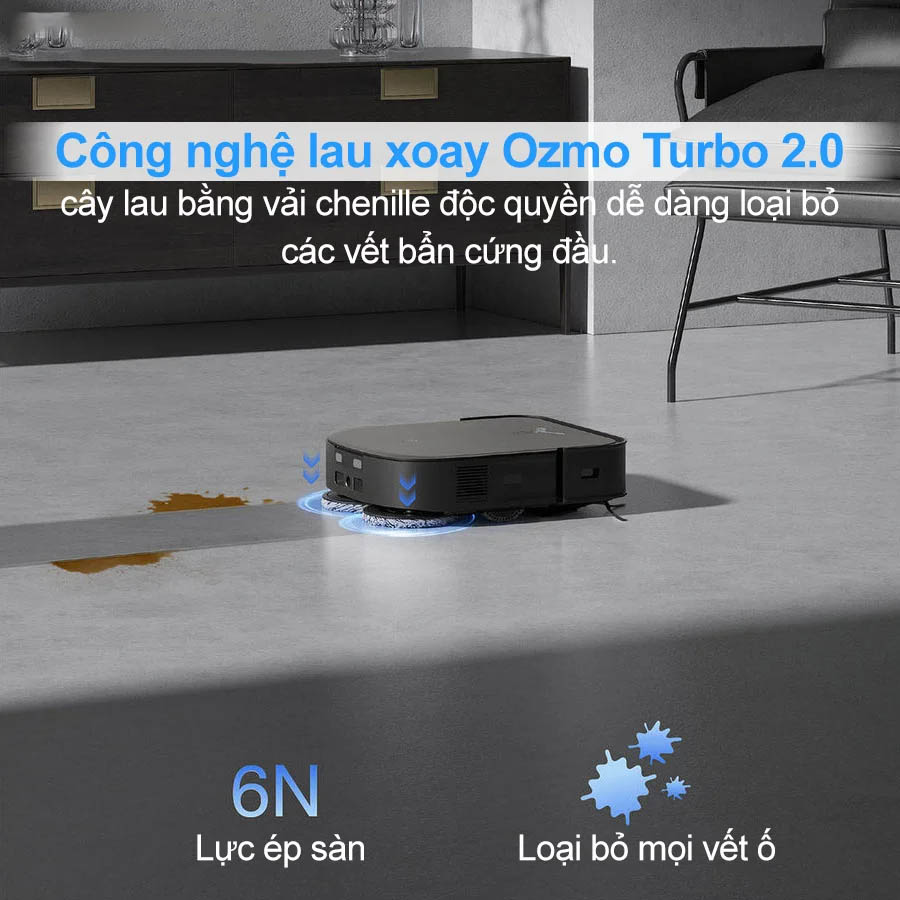 Công nghệ lau xoay Ozmo Turbo 2.0 