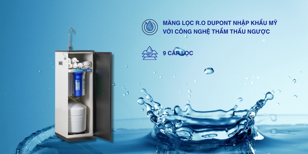 Công nghệ lọc và số lõi lọc của máy lọc nước Alaska R.O A9RO