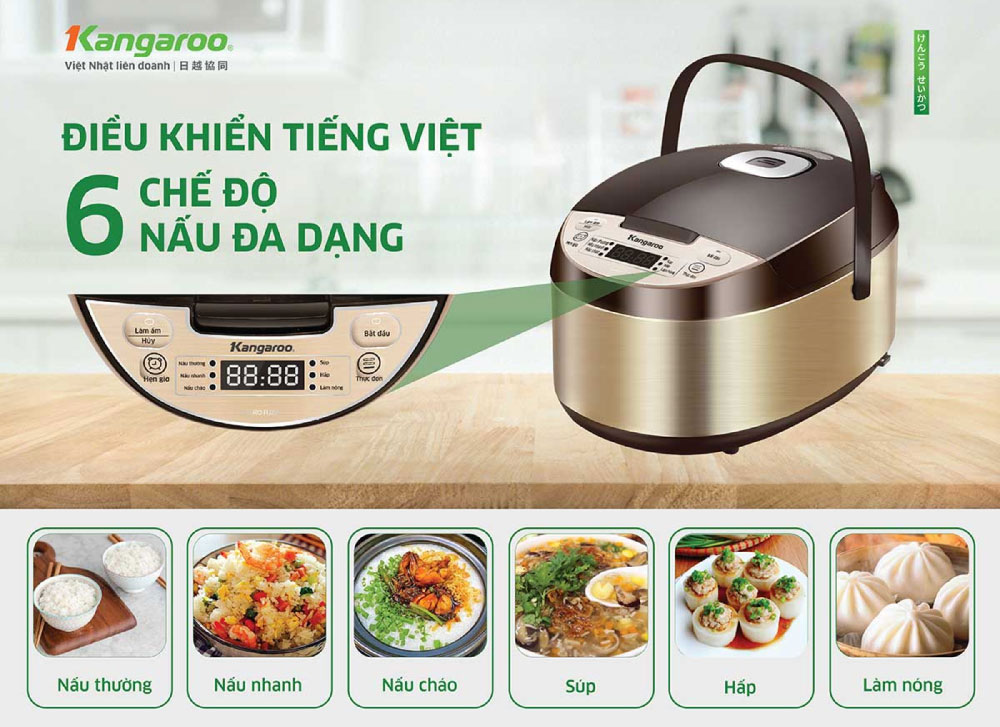 6 chế độ nấu tiện lợi chế biến đa dạng món ngon