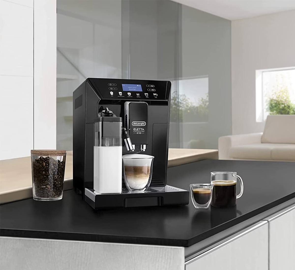 Delonghi ECAM46.860.B trang bị hệ thống Latte Crema