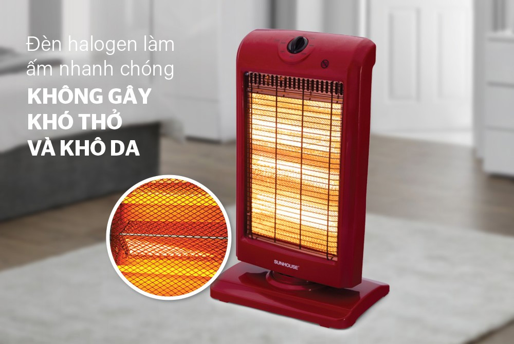 Đèn halogen làm ấm hiệu quả