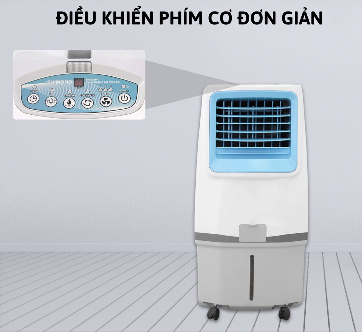 Điều khiển phím cơ đi kèm remote điều khiển từ xa