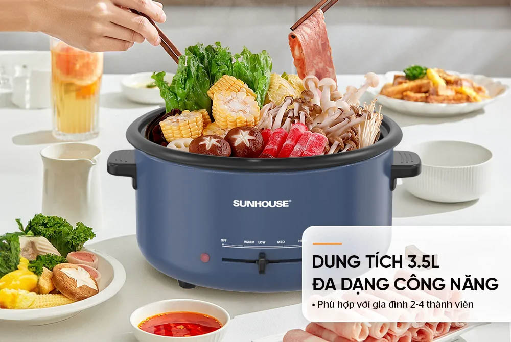 Dung tích 3.5 phù hợp gia đình 2-4 thành viên