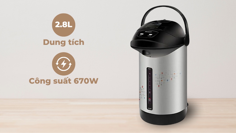 Dung tích 2.8L, công suất mạnh mẽ