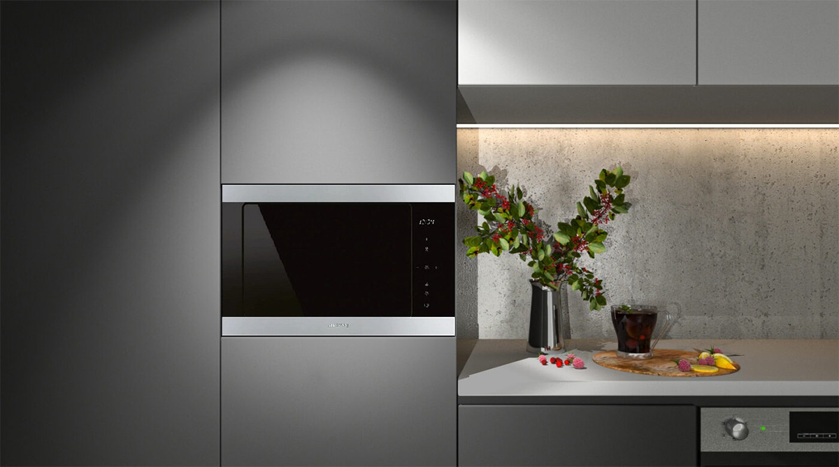 Lò vi sóng âm tủ Smeg FMI325X 26 lít