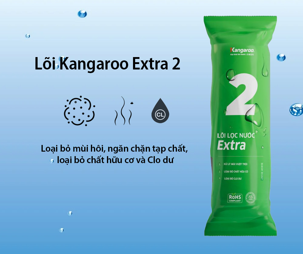 Lõi Kangaroo Extra 2 loại bỏ mùi hôi, tạp chất