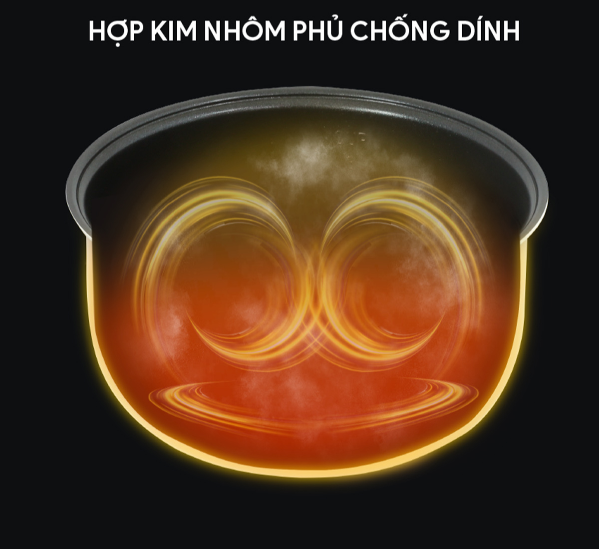 Lòng nồi hợp kim nhôm phủ chống dính