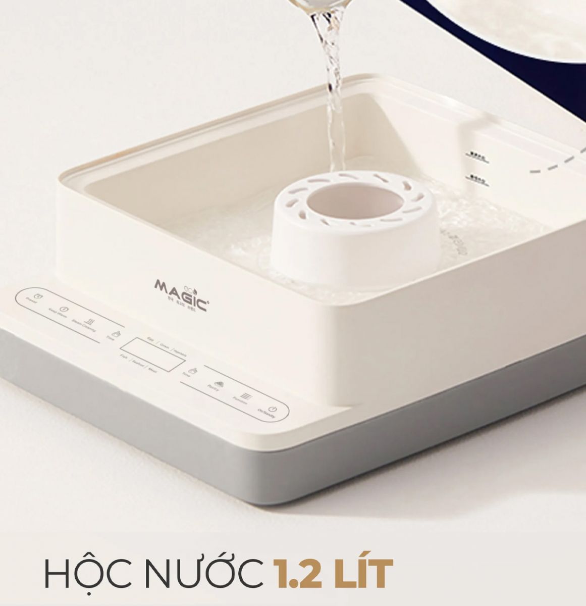 Magic Eco AC-280 dung tích hộc nước 1.2 Lít