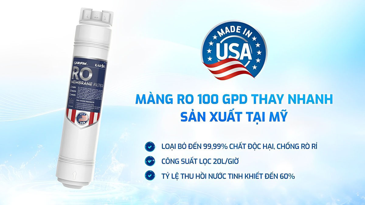 Màng lọc RO 100 GPD sản xuất tại Mỹ 