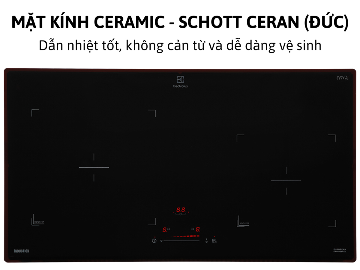 Mặt kính Ceramic - Schott Ceran (Đức) cao cấp