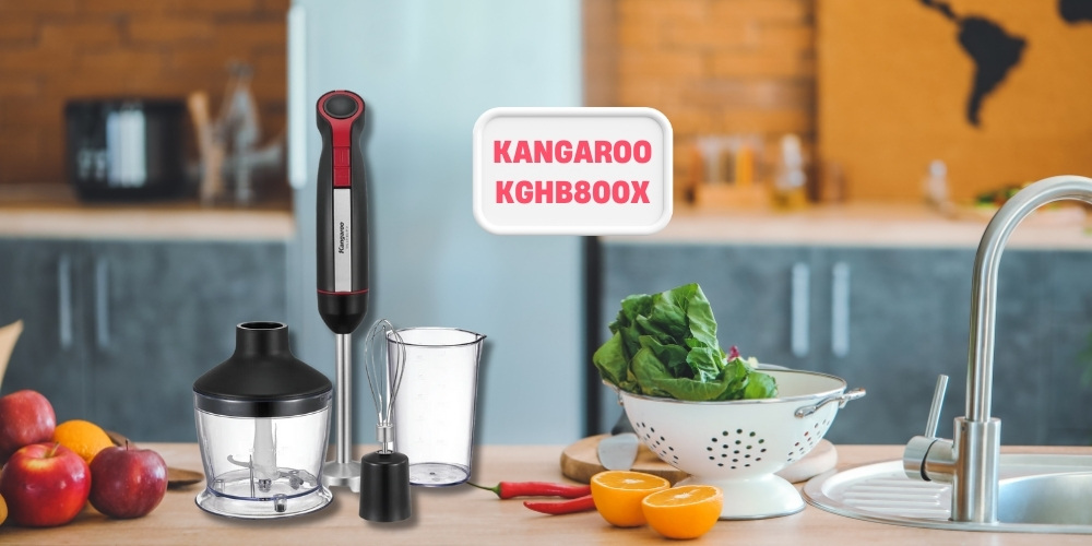 Máy xay sinh tố cầm tay Kangaroo KGHB800X có thiết kế nhỏ gọn