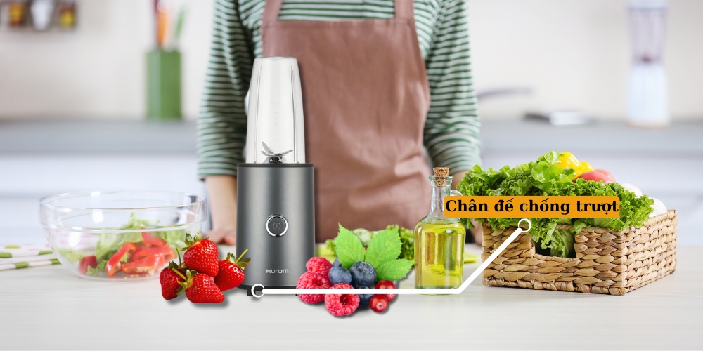 Máy xay sinh tố Hurom BL-D01CTG chân đế chống trượt