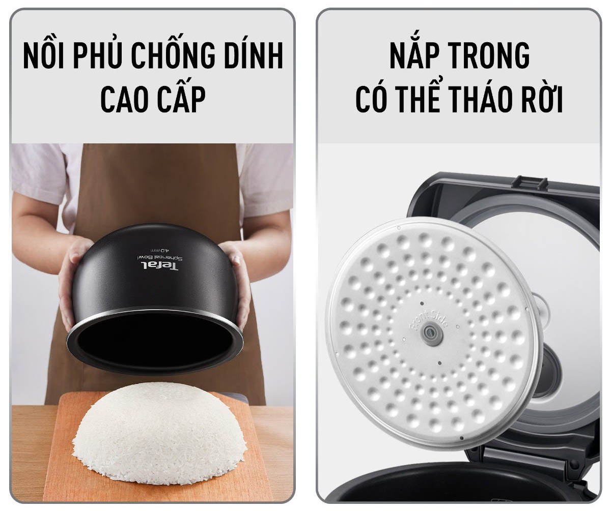 Nắp trong tháo rời đơn giản 