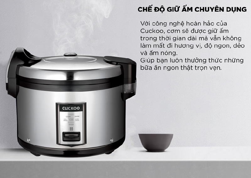 Nấu cơm nhanh, giữ ấm cơm hiệu quả 