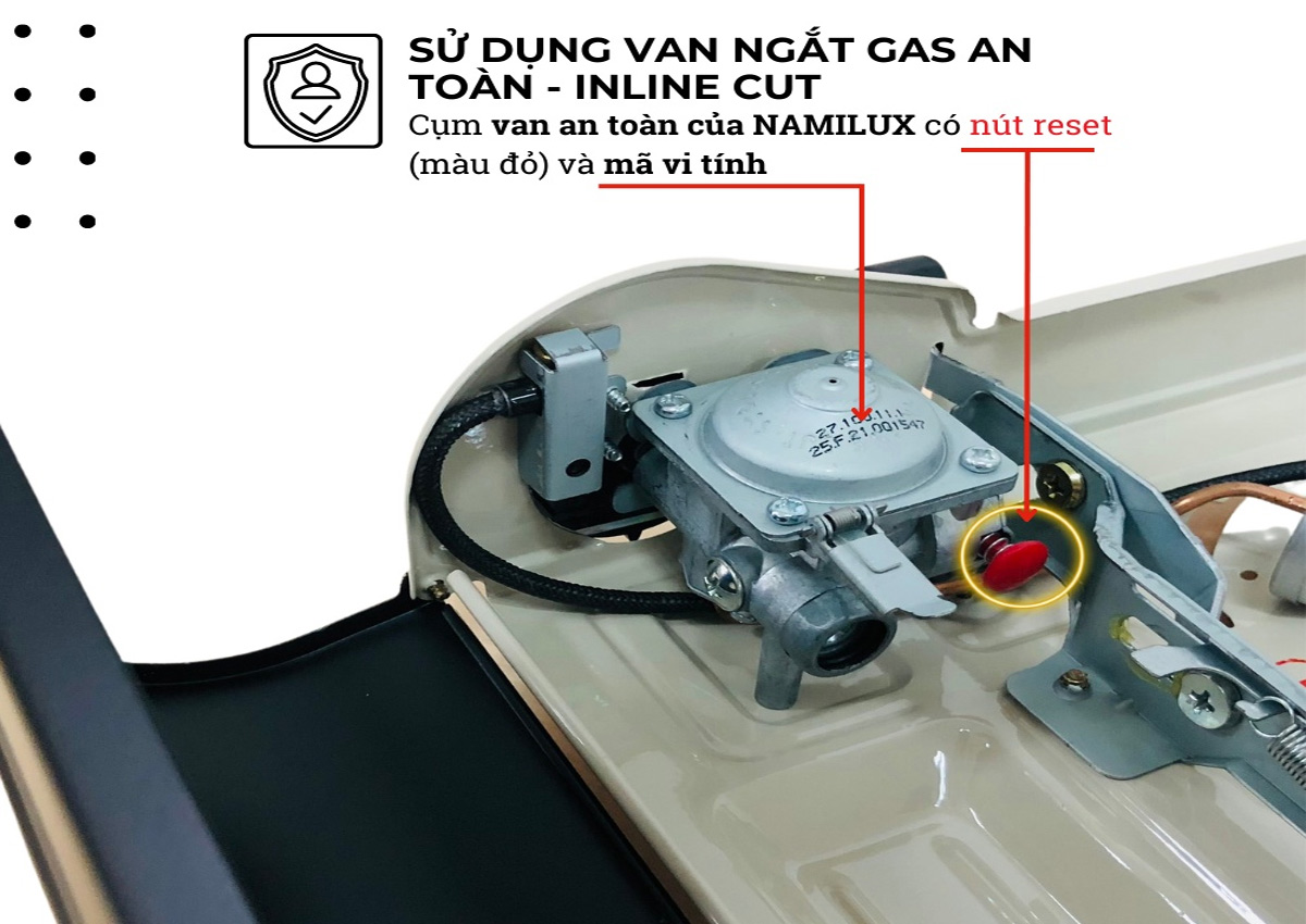 Ngắt gas tự động đảm bảo an toàn