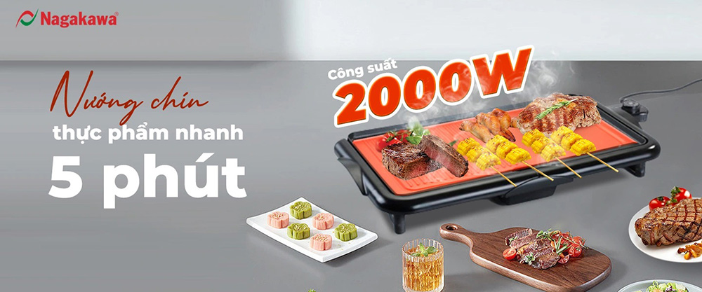 Nhanh chóng làm nóng mặt bếp với công suất mạnh mẽ 2000W