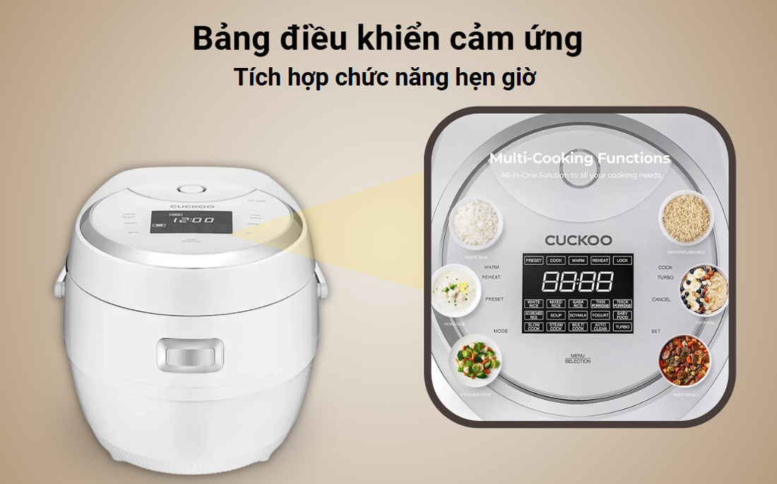 Nồi cơm điện Cuckoo CR-1020F điều khiển cảm ứng
