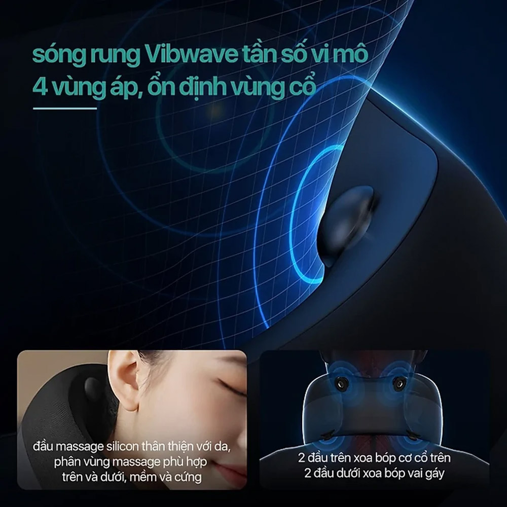 Philips PPM3306 có 4 vùng massage chuyên biệt