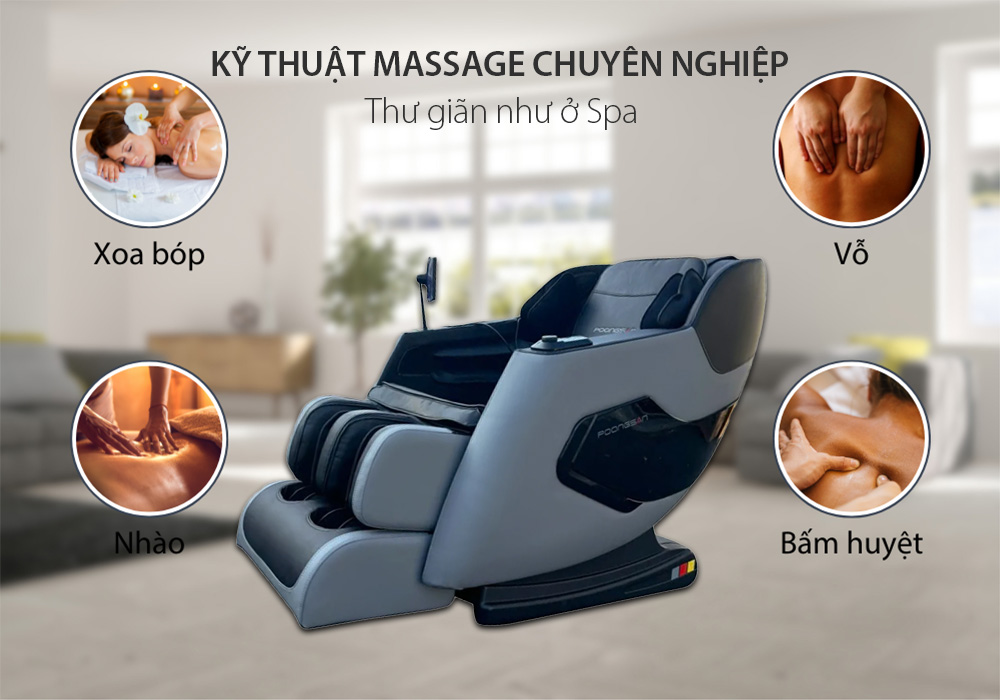 Poongsan MCP-136 có sử dụng kỹ thuật massage chuyên nghiệp