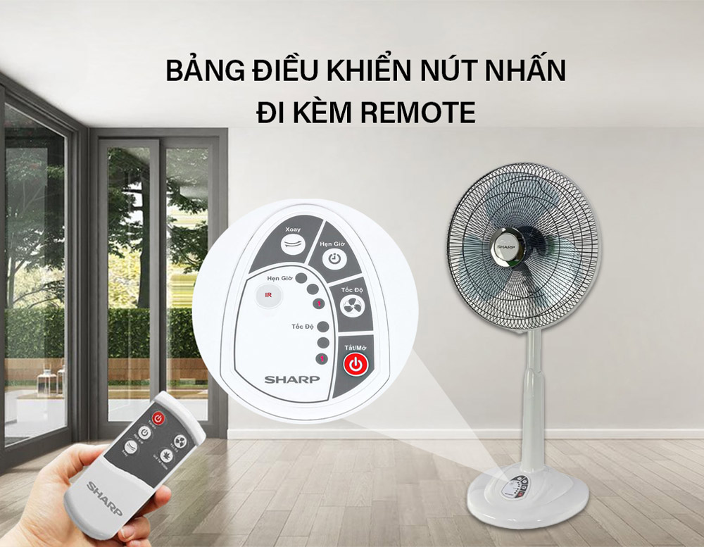 Sharp PJ-L40RV-WH điều khiển nút nhấn