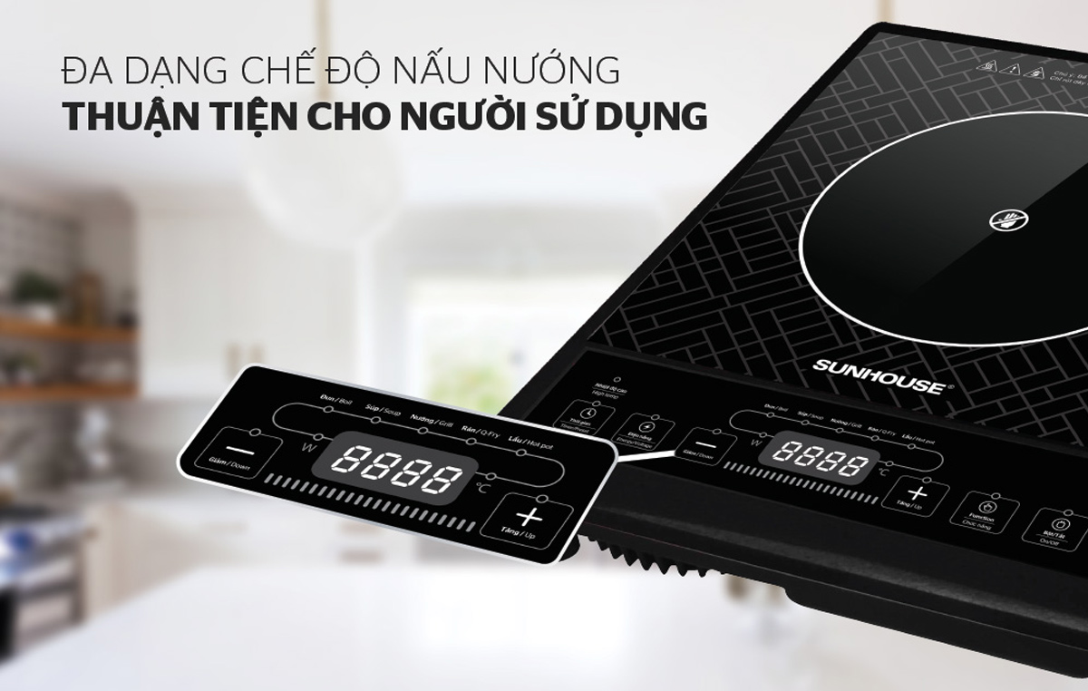 Sunhouse SHD6011 đa dạng chế độ nấu linh hoạt