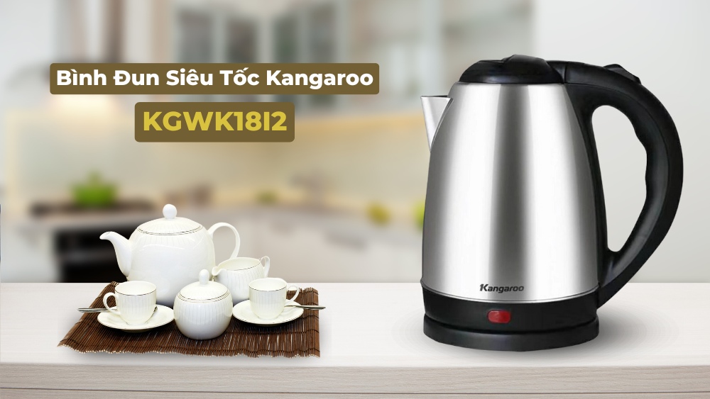 Thiết kế Bình Đun Siêu Tốc Kangaroo KGWK18I2 1.8 Lít