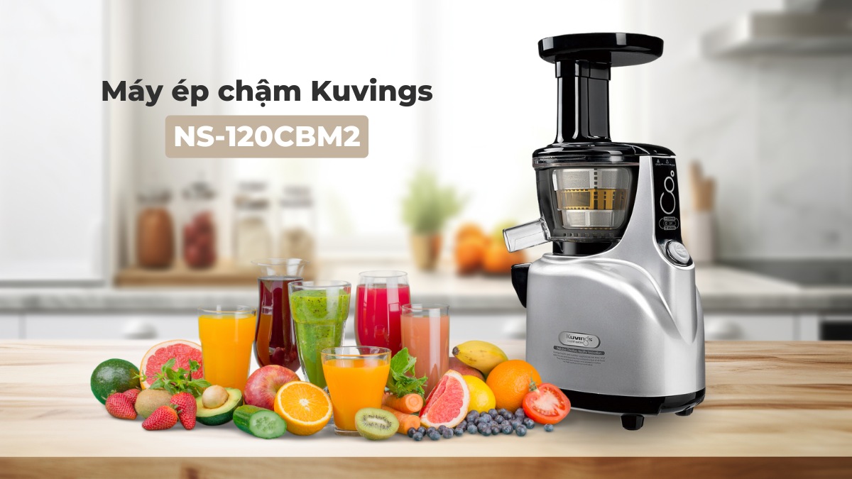 Máy ép chậm Kuvings NS-120CBM2 sở hữu thiết kế hiện đại