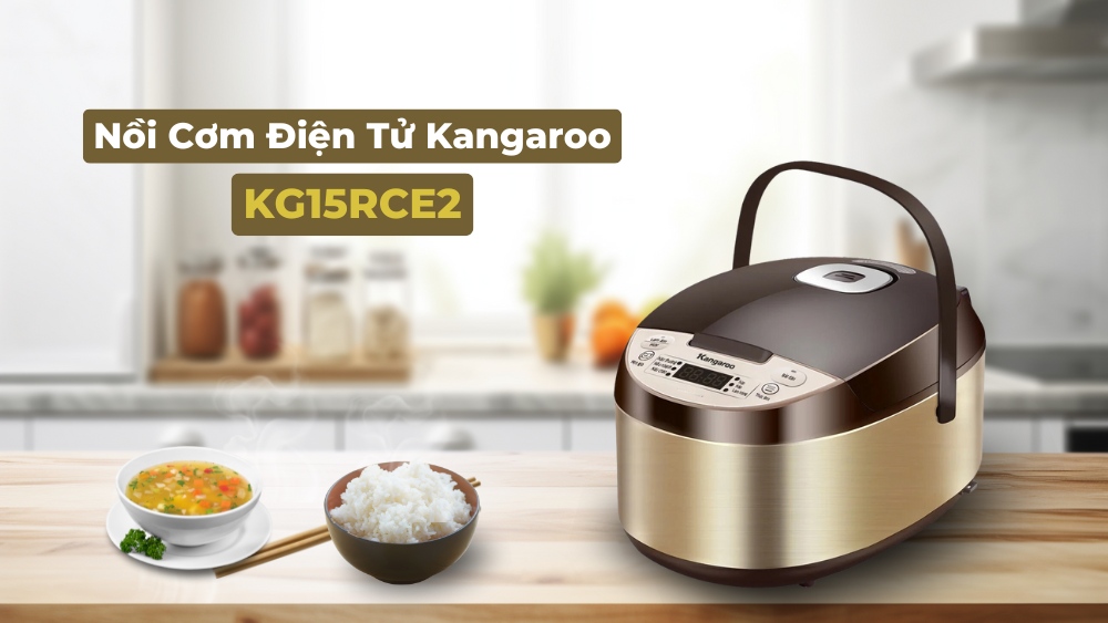 Thiết kế Nồi Cơm Điện Tử Kangaroo 1.5 Lít KG15RCE2