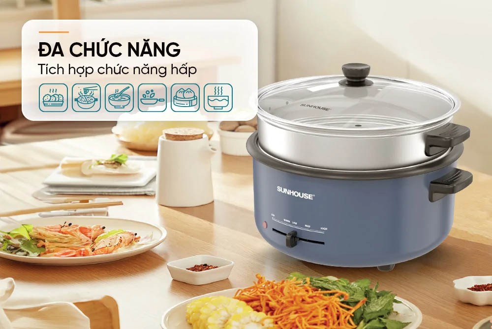 Tích hợp đa chức năng nấu 