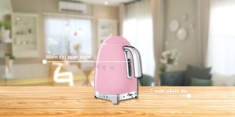 Tiện ích của ấm đun Smeg KLF04PKEU