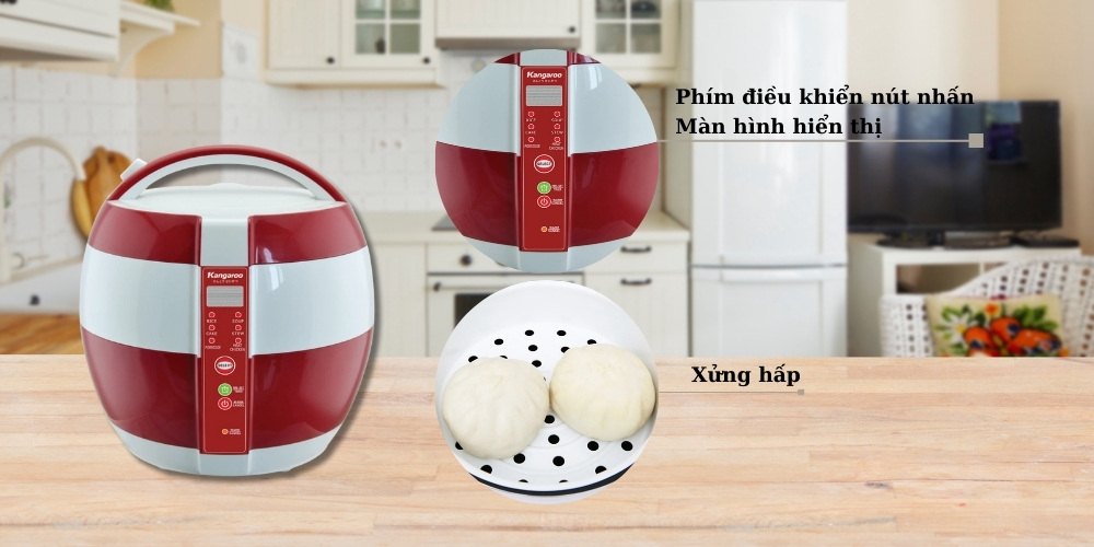 Tiện ích của nồi cơm điện Kangaroo KG835