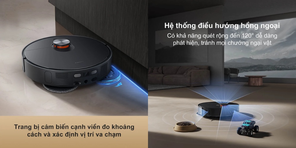 Trang bị cảm biến cạnh viền và hế thống điều hướng hồng ngoại