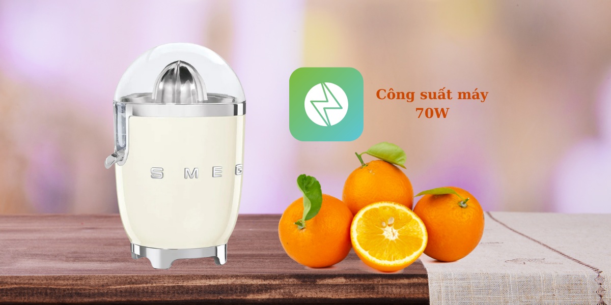 Vắt kiệt nước hơn cùng công suất lớn 70W