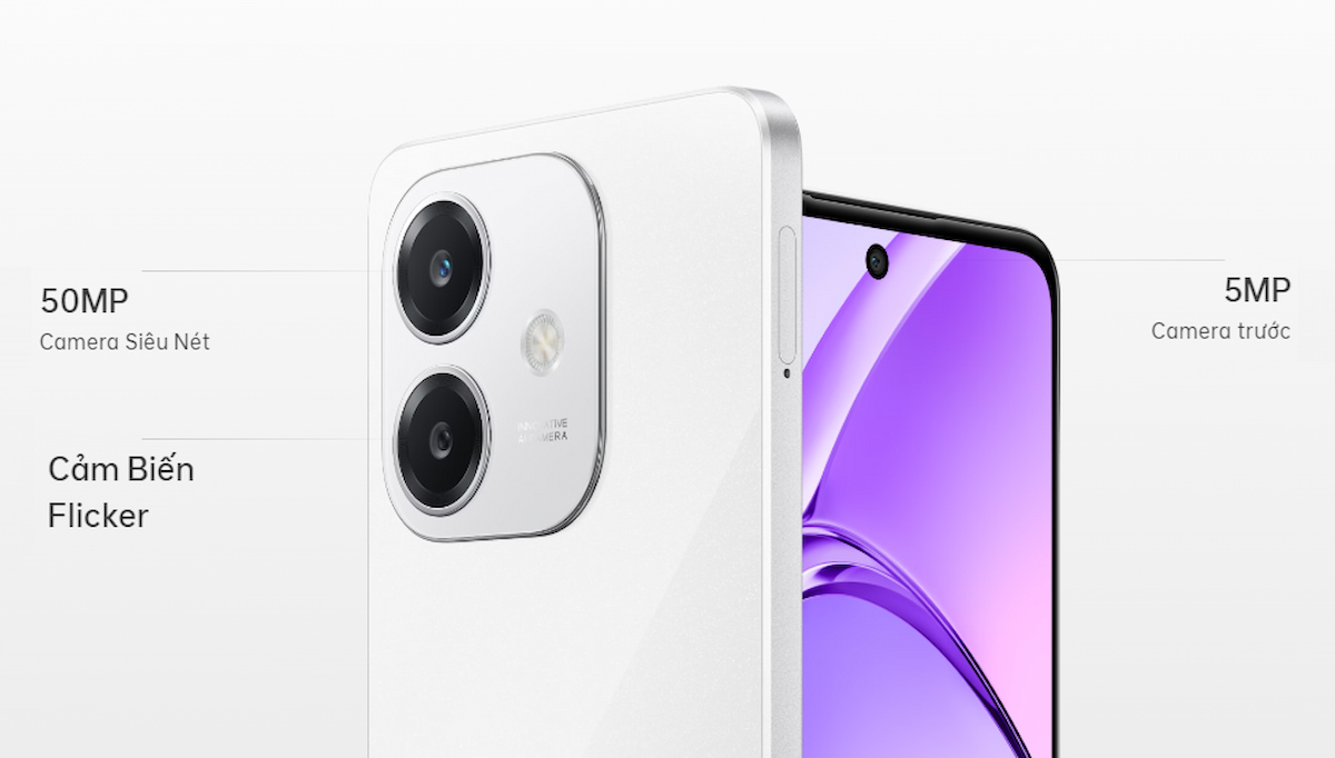 Hệ thống camera sắc nét trên OPPO A3 6GB 128GB