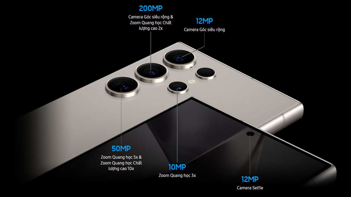 Hệ thống camera sắc nét của Samsung Galaxy S24 Ultra 1TB