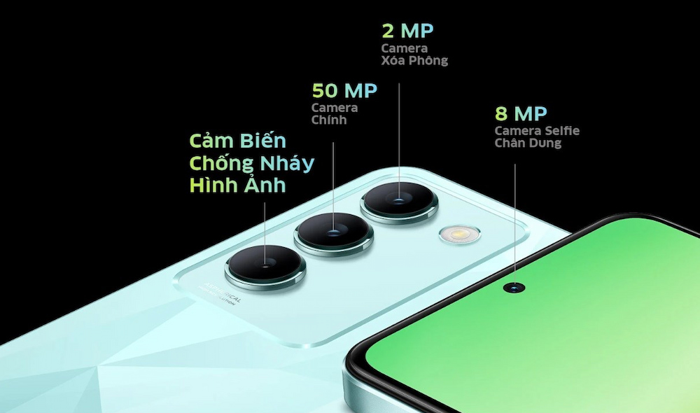 Vivo Y100 8GB 128GB với hệ thống camera chất lượng