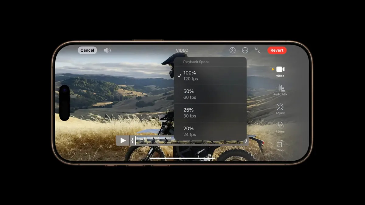 iPhone 16 Pro cho phép quay video ở định dạng 4K 120fps