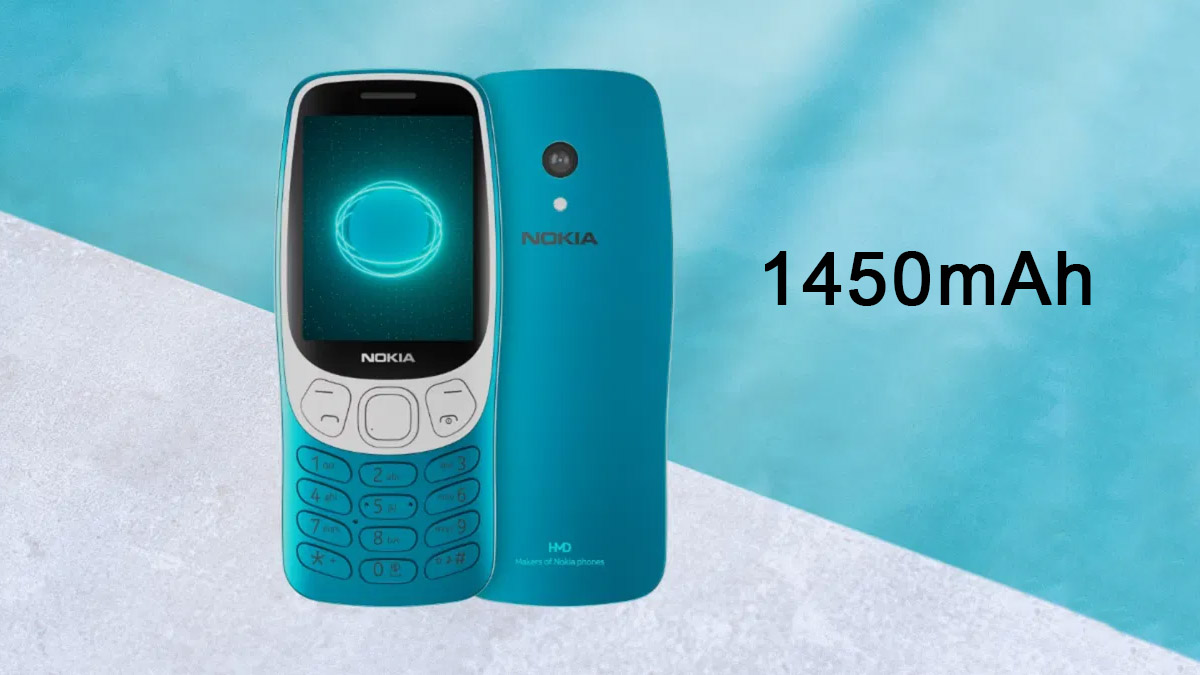 Nokia 3210 4G có dung lượng pin ấn tượng