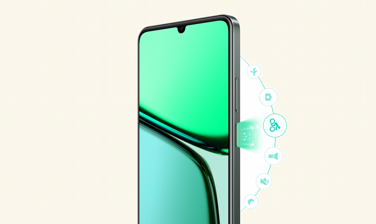 Nút Dynamic tiện lợi trên Realme C61 4GB 128GB