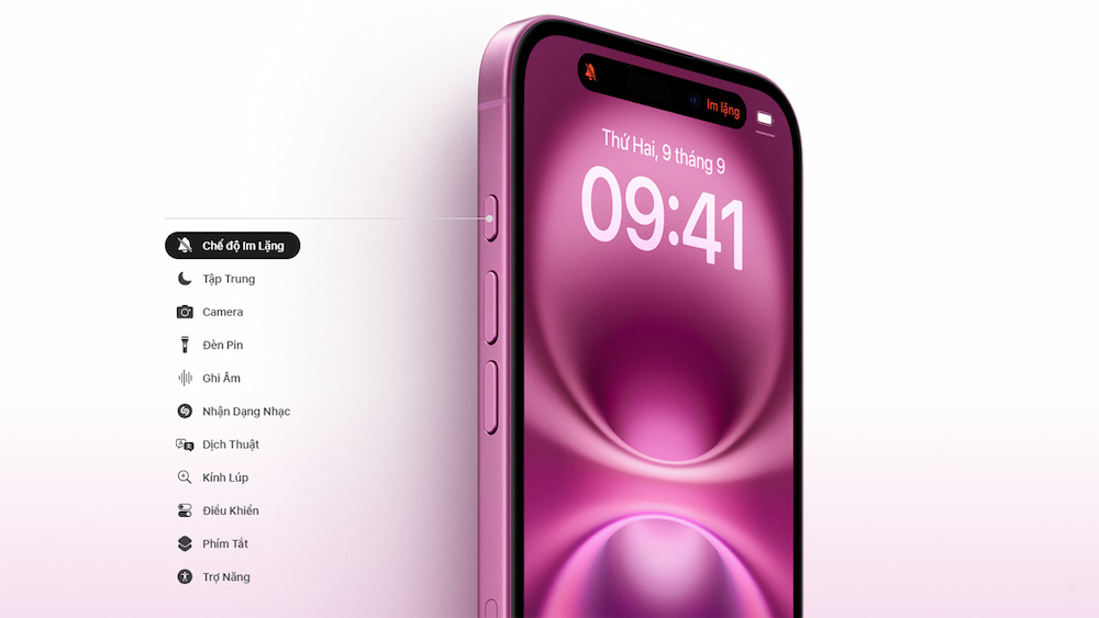 Nút tác vụ trên iPhone 16 Plus 128GB