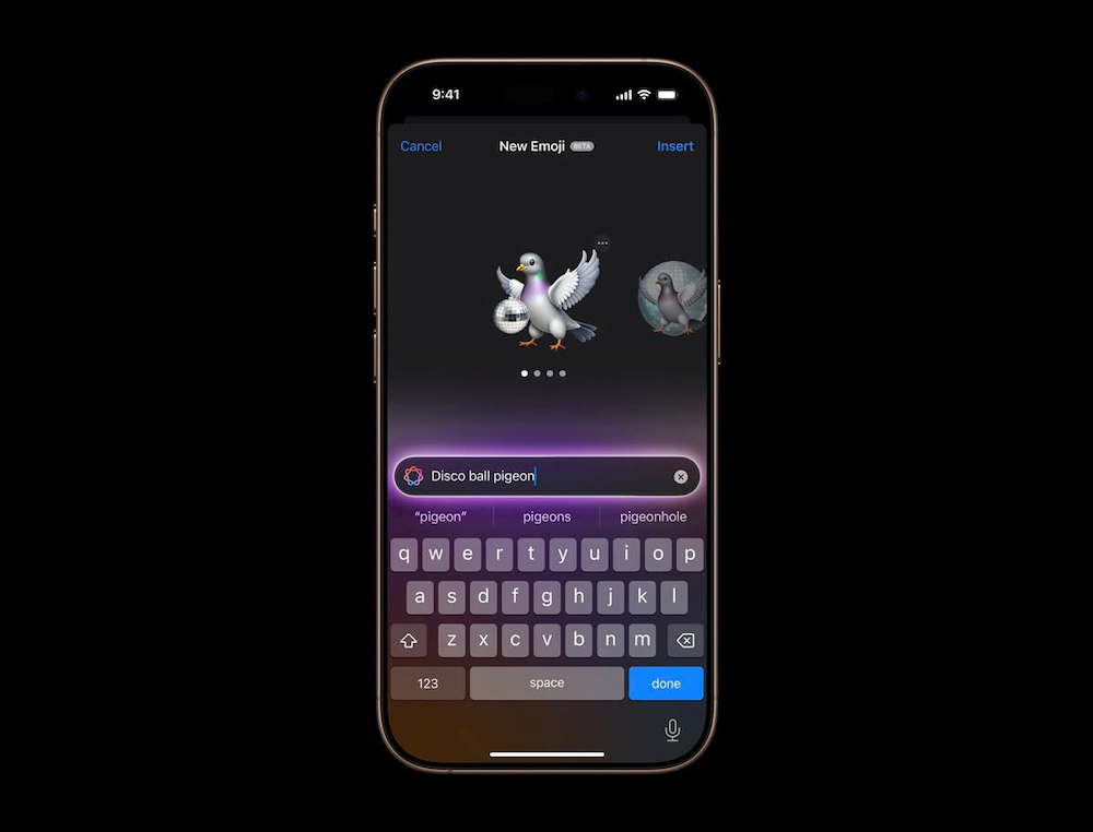 Apple Intelligence tạo Genmoji độc đáo trên iPhone 16 Pro