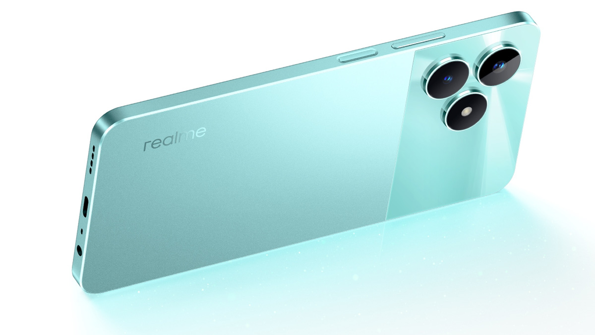 Thiết kế mặt lưng phủ ảnh thủy tinh của Realme C51 256GB