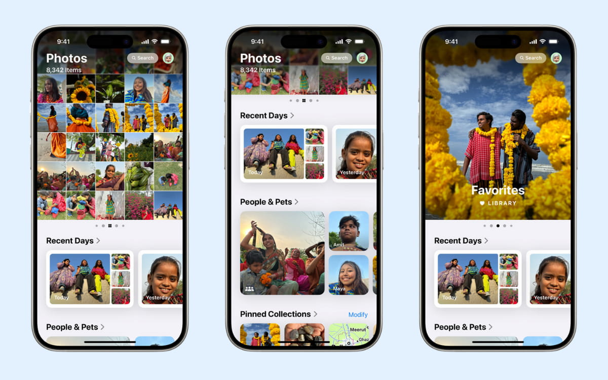 Giao diện Thư viện Ảnh mới trên iPhone 16 Series với iOS 18