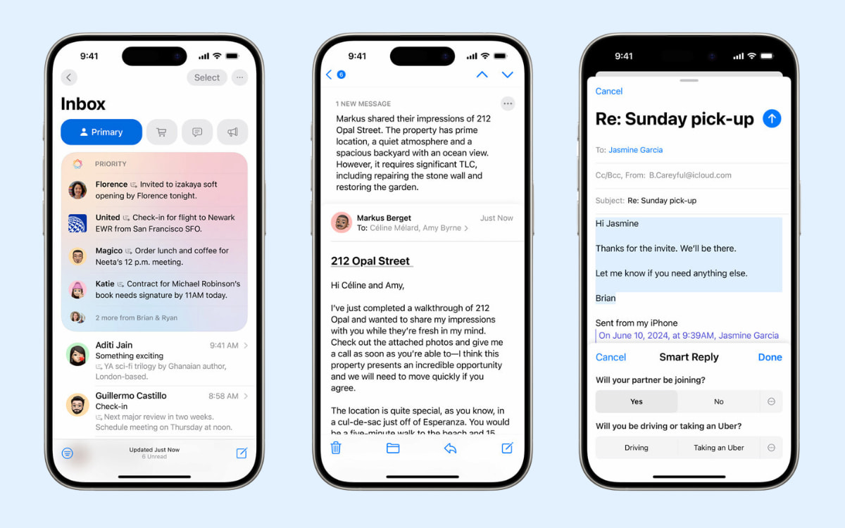 Apple Intelligence tối ưu ứng dụng Mail trên iPhone 16 Pro Max