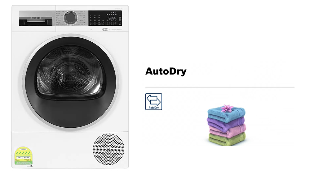 AutoDry - Tự động nhận biết khi đồ khô